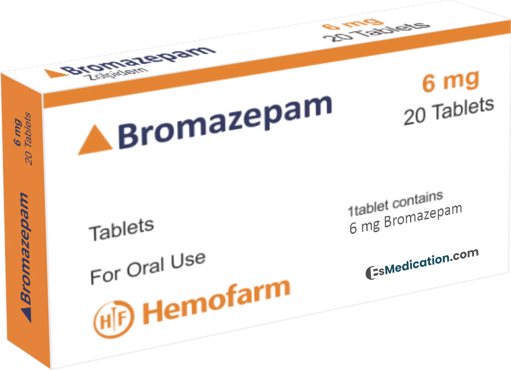 Bromazépam 6mg (20 comprimés) - EsMedication.com