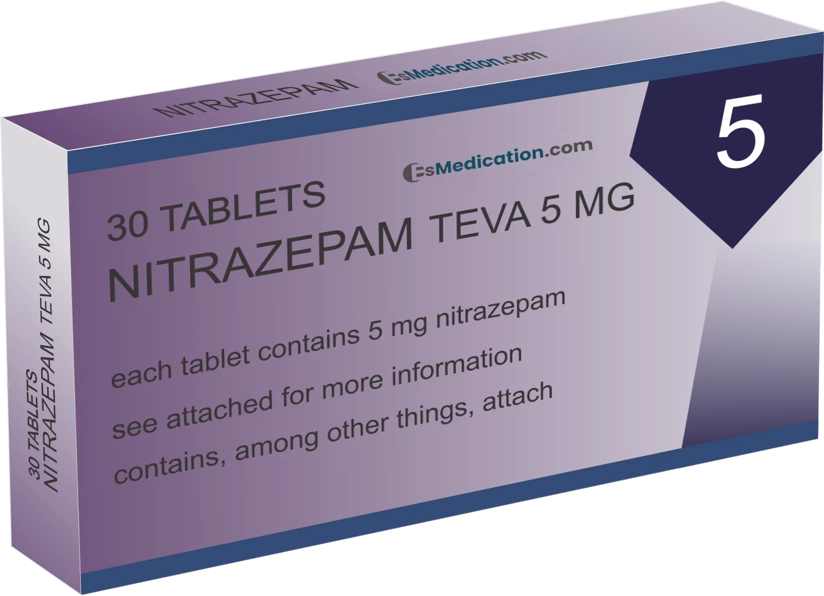 Nitrazépam 5 MG (30 comprimés) - EsMedication.com