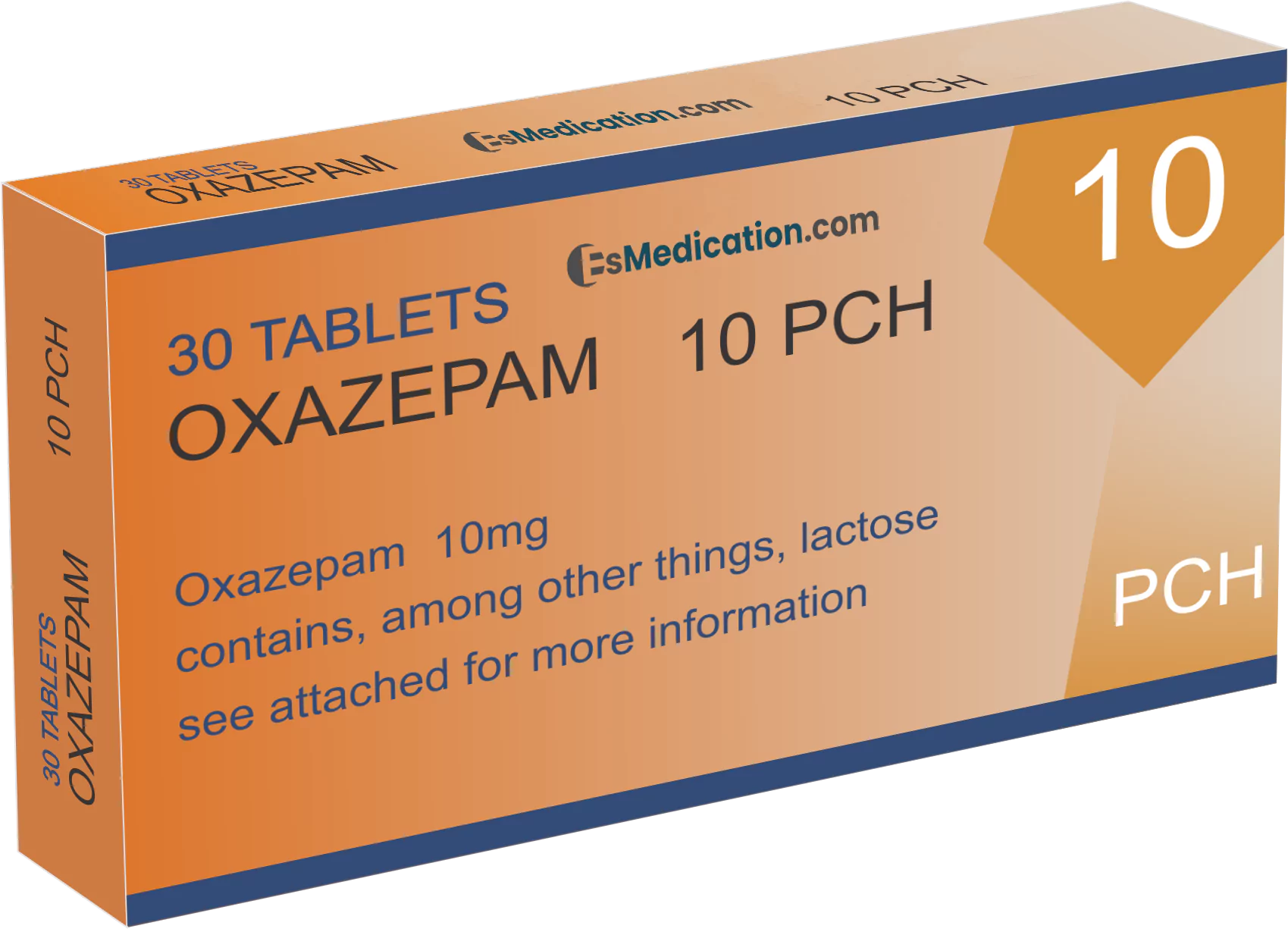 Oxazépam 10 MG (30 comprimés) - EsMedication.com