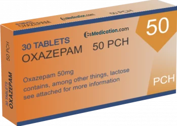 Oxazépam 50 MG (30 comprimés) - EsMedication.com