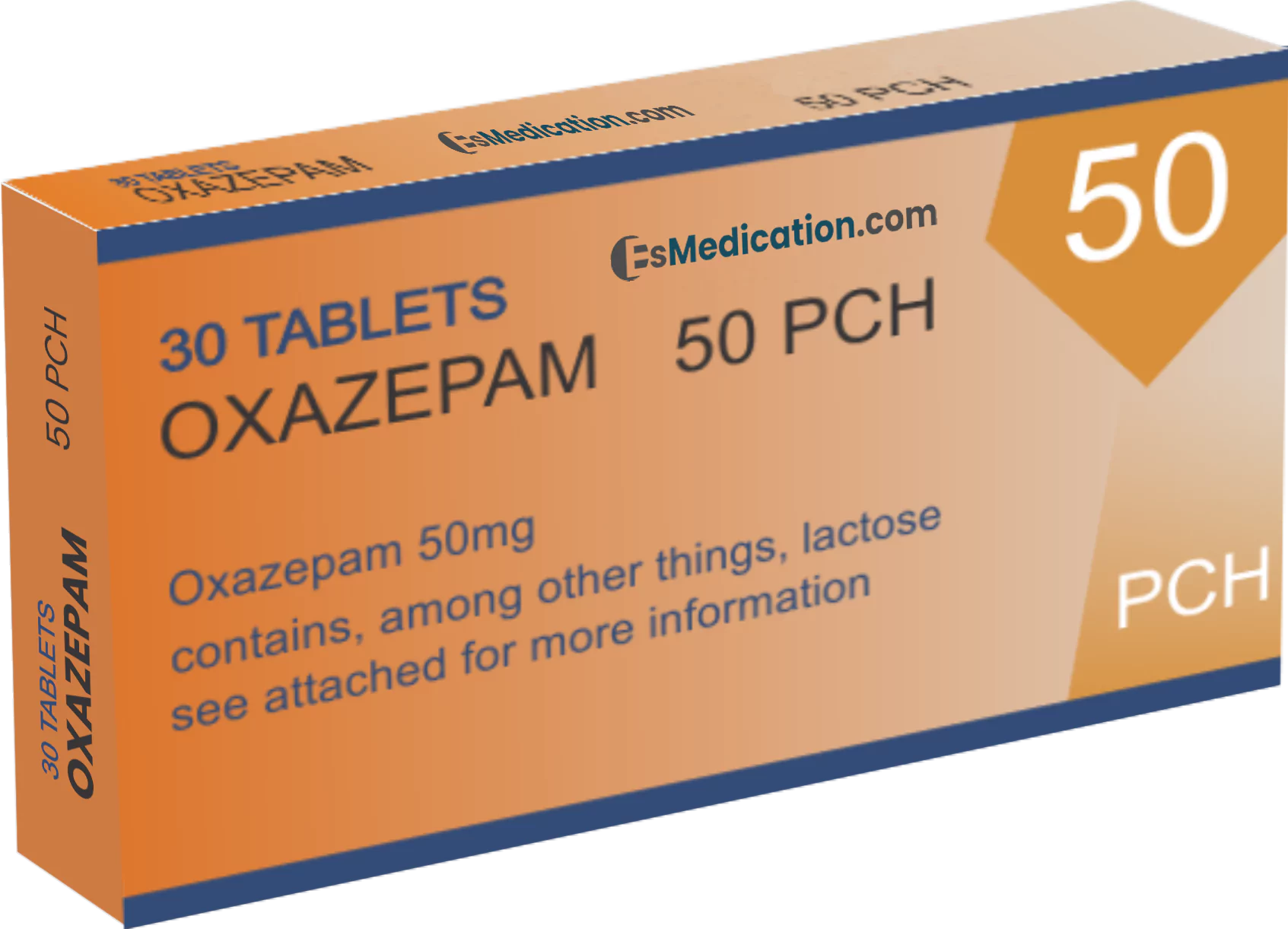 Oxazépam 50 MG (30 comprimés) - EsMedication.com