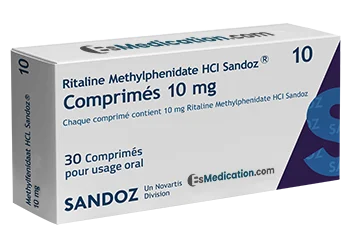 Ritaline Methylphenidate HCI Sandoz 10mg 30 Comprimés- Esmedication.com