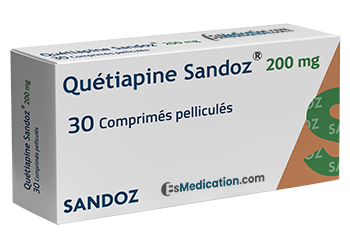 Quetiapine 200 mg 30 Comprimes Esmedication.com